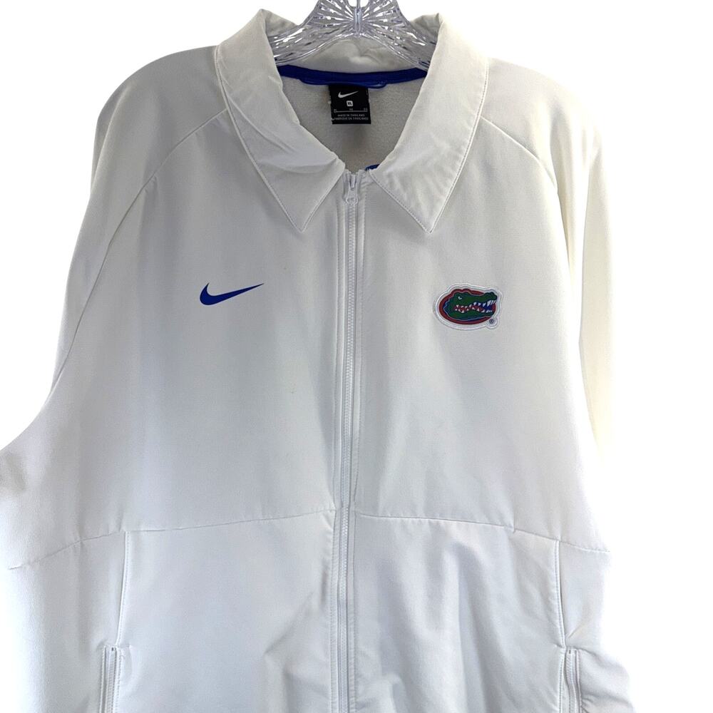 Nike UF Florida Gator Football Team Issue On-Field Coach Jacket XL White light